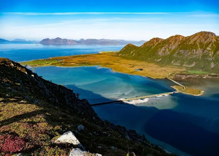 Koselig I Lofoten, Sjo, Fjellutsikt, Parkering Dom wakacyjny Laukvik